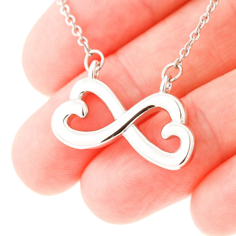 Beautiful Heart Infinity Necklace With Dad To Daughter Never Forget That I Love You Message Card
