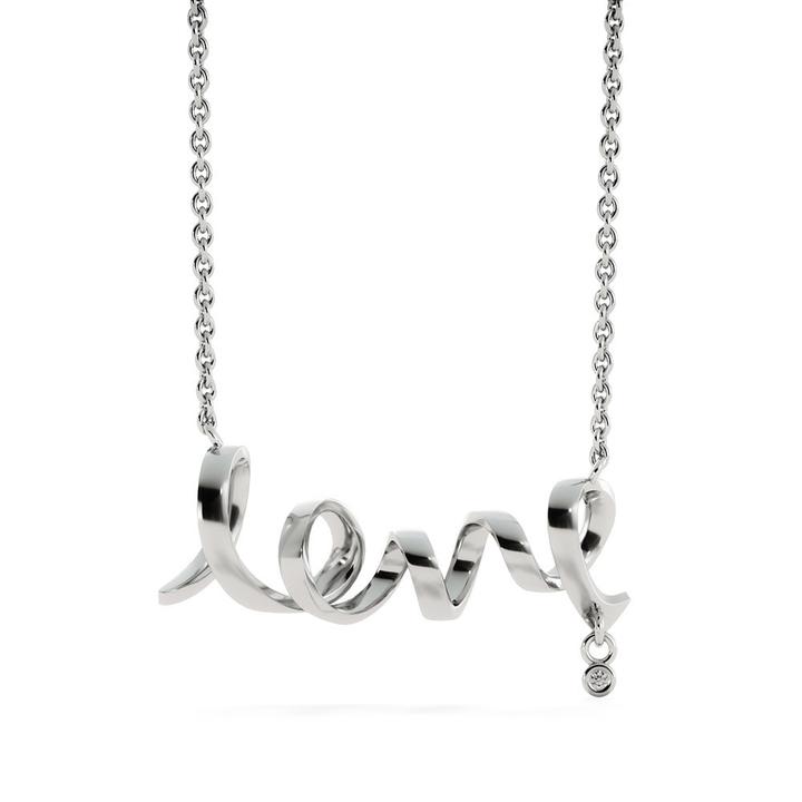 The Gorgeous Scripted LOVE Necklace With Dad To Daughter Never Forget That I Love You Message Card