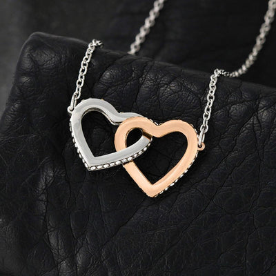Gift For Big Sister Interlocking Heart Necklace With Custom Photo Merry Christmas Wish Sister To Sister Gift