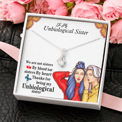 Unbiological Sister Gifts Alluring Beauty Unbiological Sister Necklace