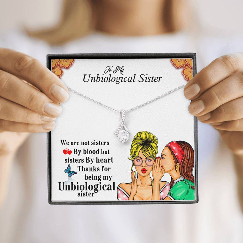 Unbiological Sister Gifts Alluring Beauty Big Stone Necklace- Unbiological Sister Necklace