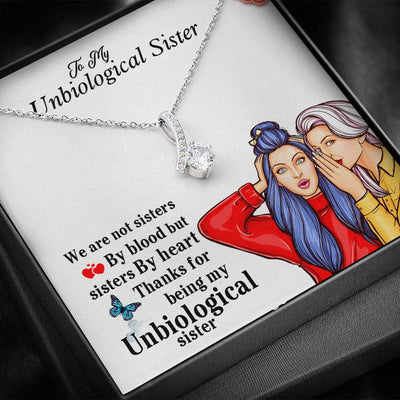 Unbiological Sister Gifts Alluring Beauty Unbiological Sister Necklace
