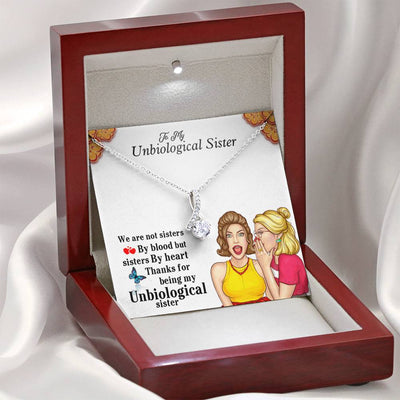 Unbiological Sister Gifts Alluring Beauty Necklace- Unbiological Sister Necklace