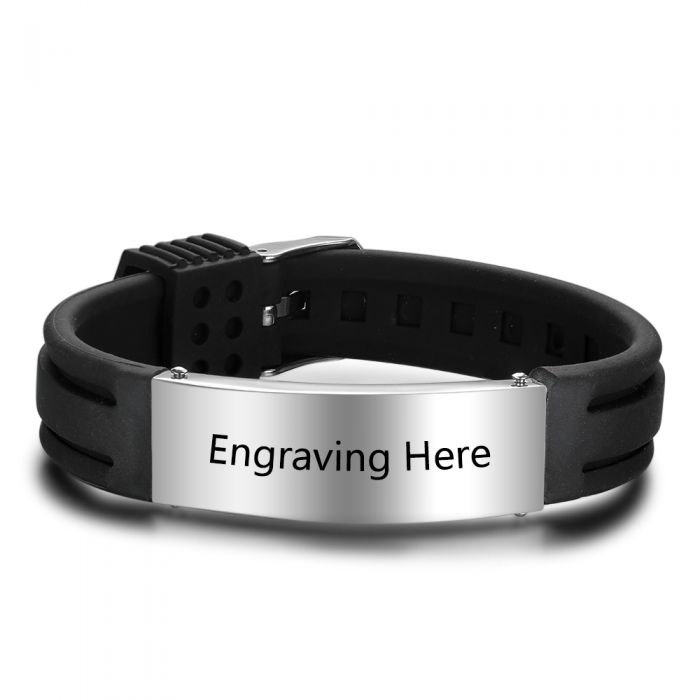 Stainless Steel Engraving Medical Alert Bracelets