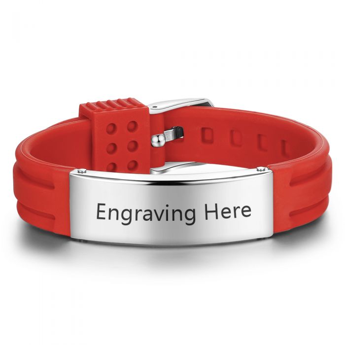 Stainless Steel Engraving Medical Alert Bracelets