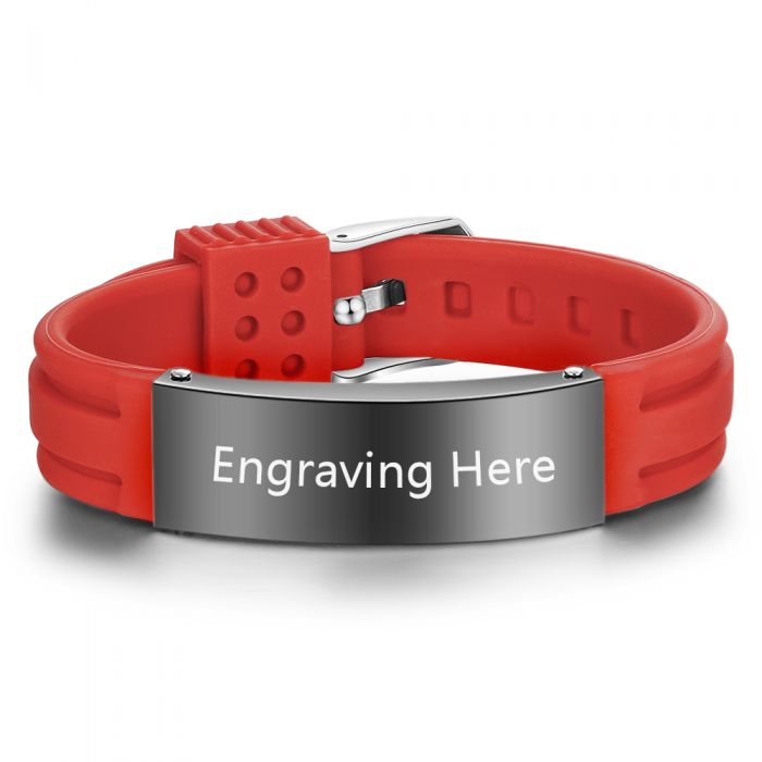 Stainless Steel Engraving Medical Alert Bracelets