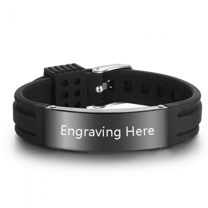 Stainless Steel Engraving Medical Alert Bracelets