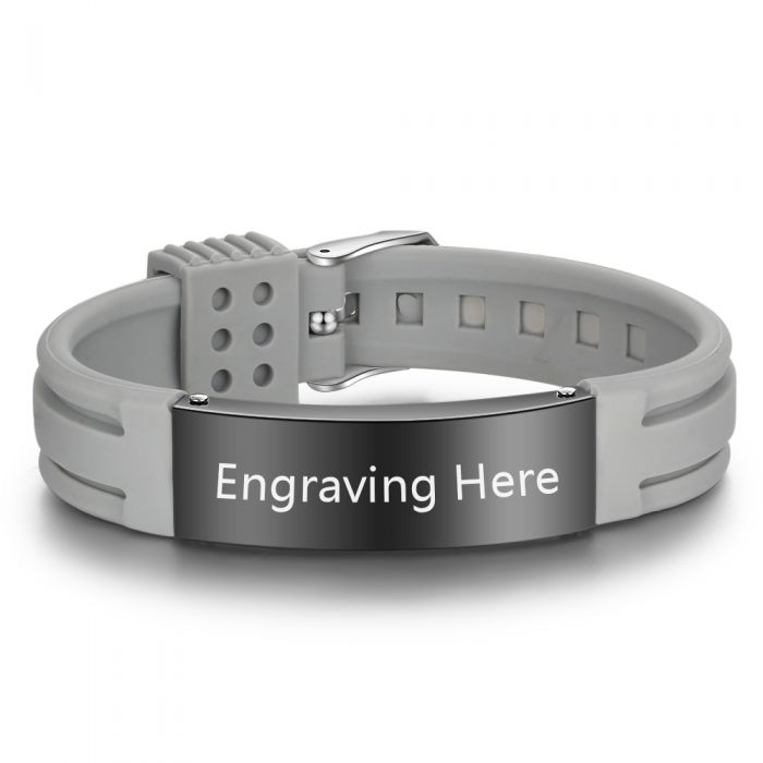 Stainless Steel Engraving Medical Alert Bracelets