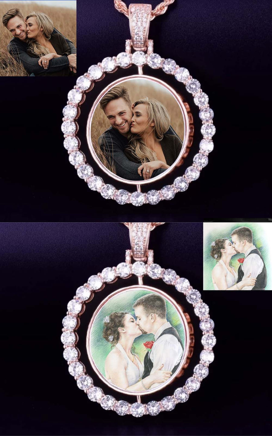 Personalized Picture Necklace-Christmas Gifts For Boyfriend