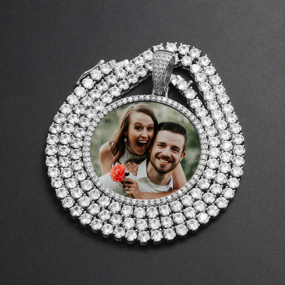 Custom Photo Medallion Necklace- Best Christmas Gifts For Couple