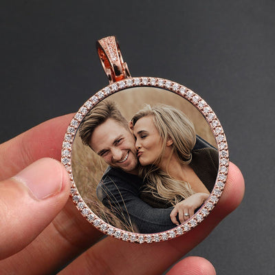 Custom Photo Medallion Necklace- Best Christmas Gifts For Boyfriend
