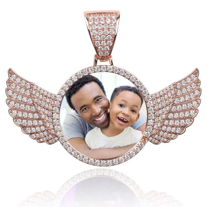 Custom Angel Wing Necklace- Personalized Gifts For Dad