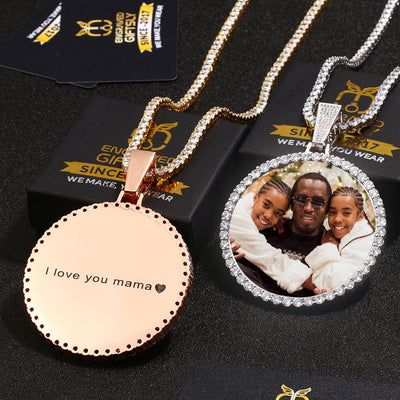 Custom Photo Medallions Necklace For Men- Christmas Gifts For Dad