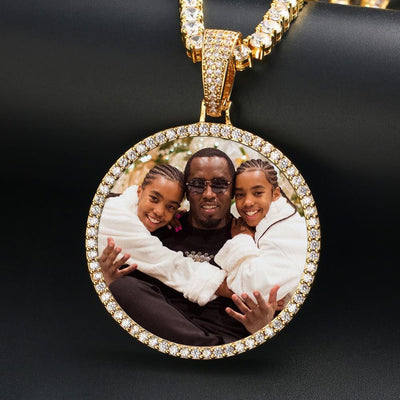 Custom Photo Medallion Necklace- Best Christmas Gifts For Dad