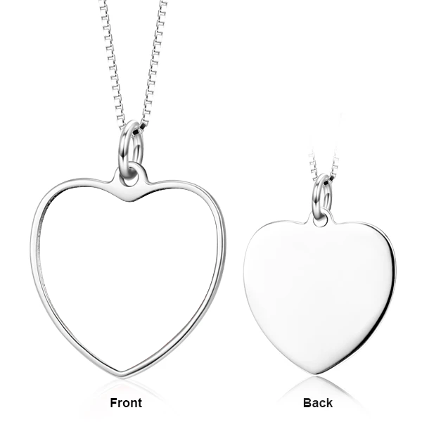 Personalized Heart Photo Necklace- Photo Memory Necklace- Pet Photo Necklace