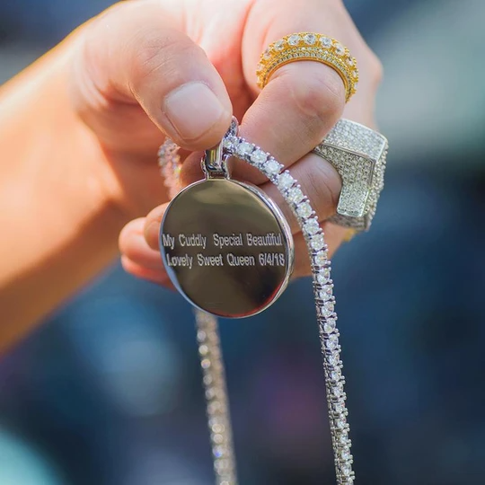 Personalized Necklace With Picture Inside- Christmas Gifts For Men