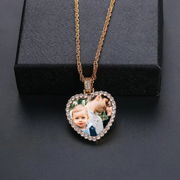Custom Heart Pendant With Picture- Best Necklace With Picture Inside