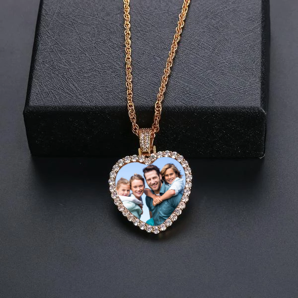 Custom Heart Pendant With Picture- Best Necklace With Picture Inside