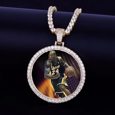 necklace with picture & engraving
