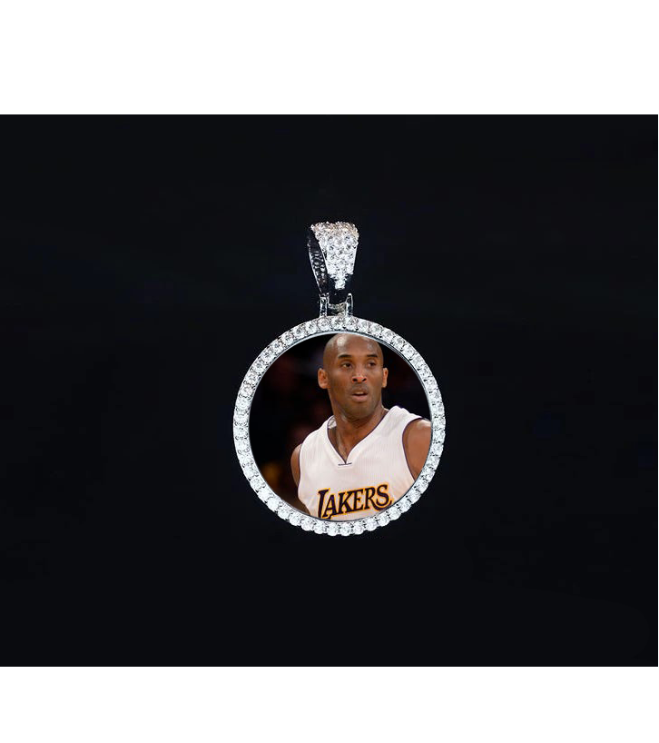 Kobe Bryant In Remembrance Custom Made Photo Medallions Necklace