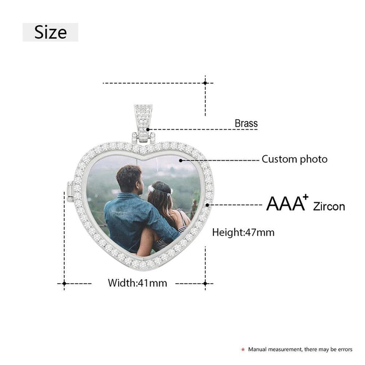 Personalized Heart Photo Necklace-Christmas Gifts For Women