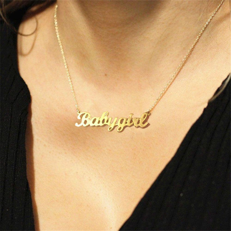 18k Gold Plated Custom Name Necklace