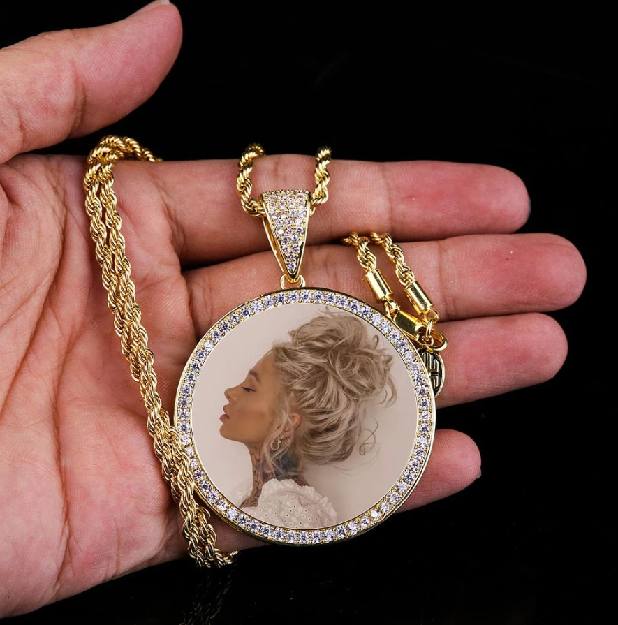 Personalized Memory Medallion- Necklace With Picture Inside