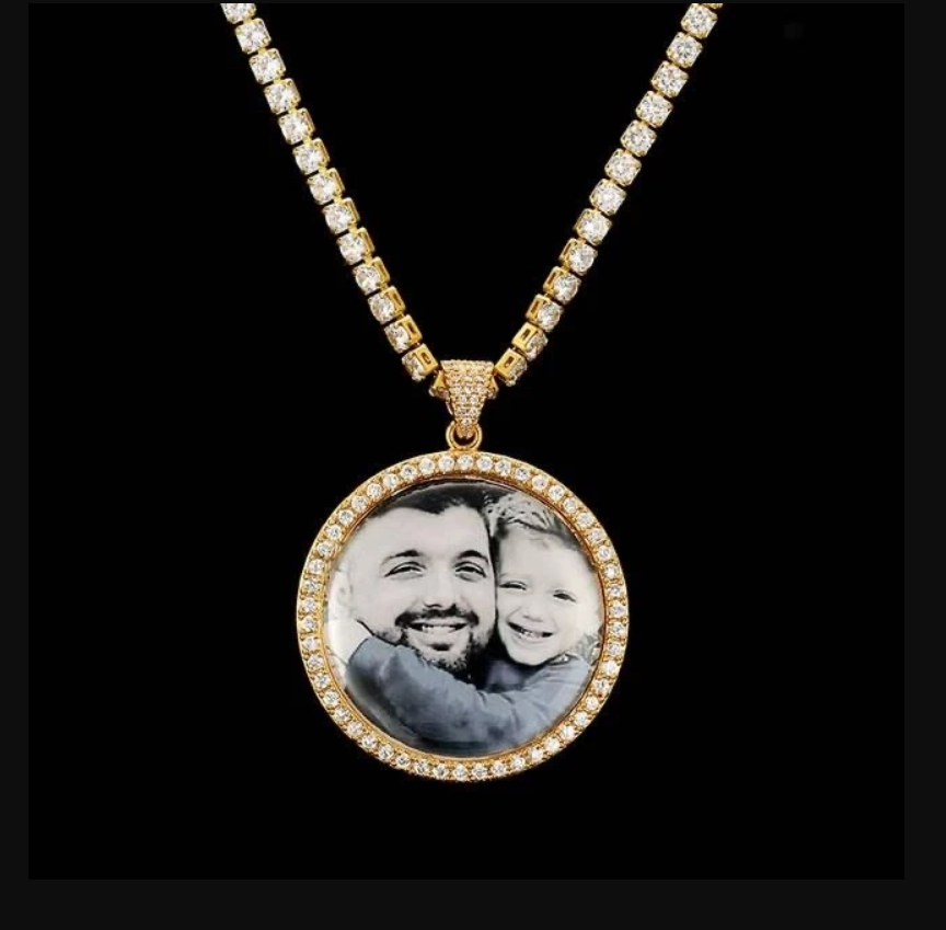 Personalized Memory Medallion- Necklace With Picture Inside