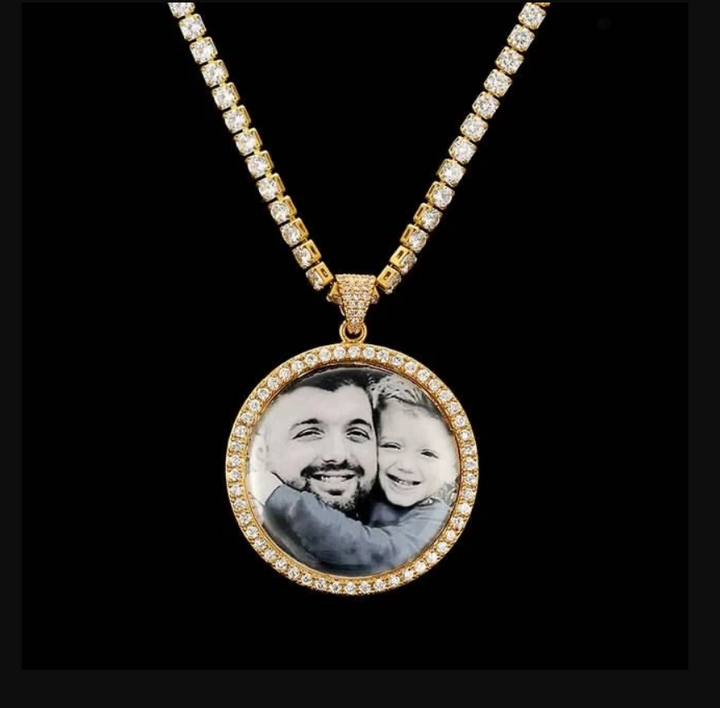 Personalized Memory Medallion- Necklace With Picture Inside