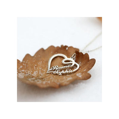 S925 Heart Necklace With Name-First Mothers Day Gift