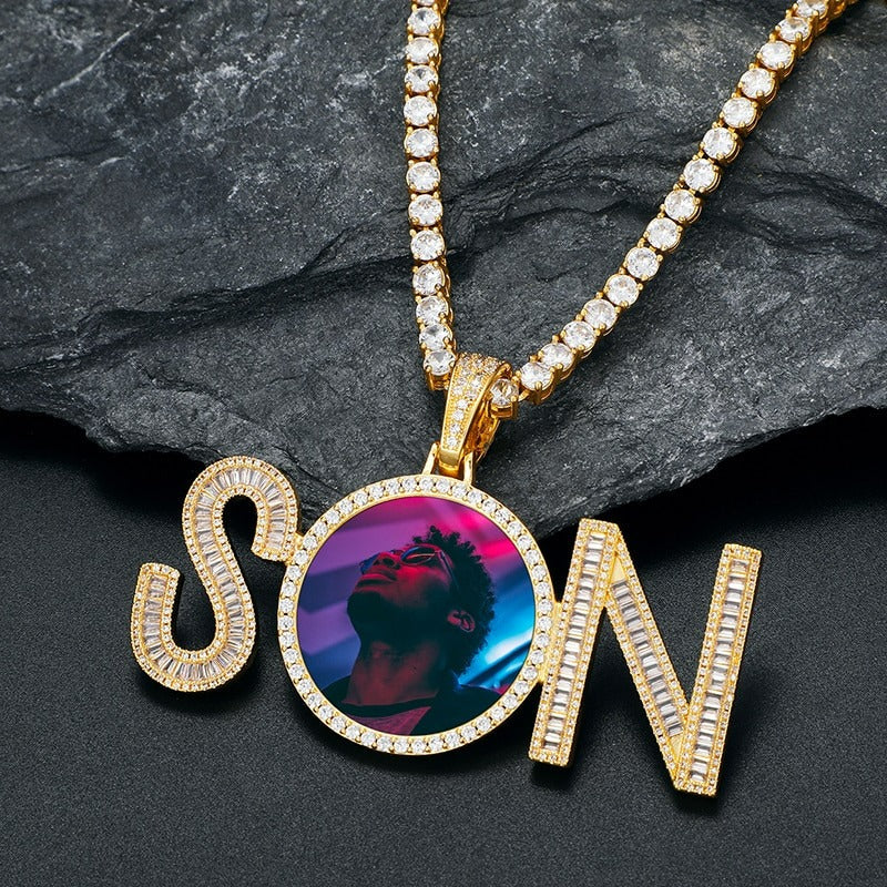 Custom Photo 'SON' Pendant- Memorial Necklace- Love Necklace For Son