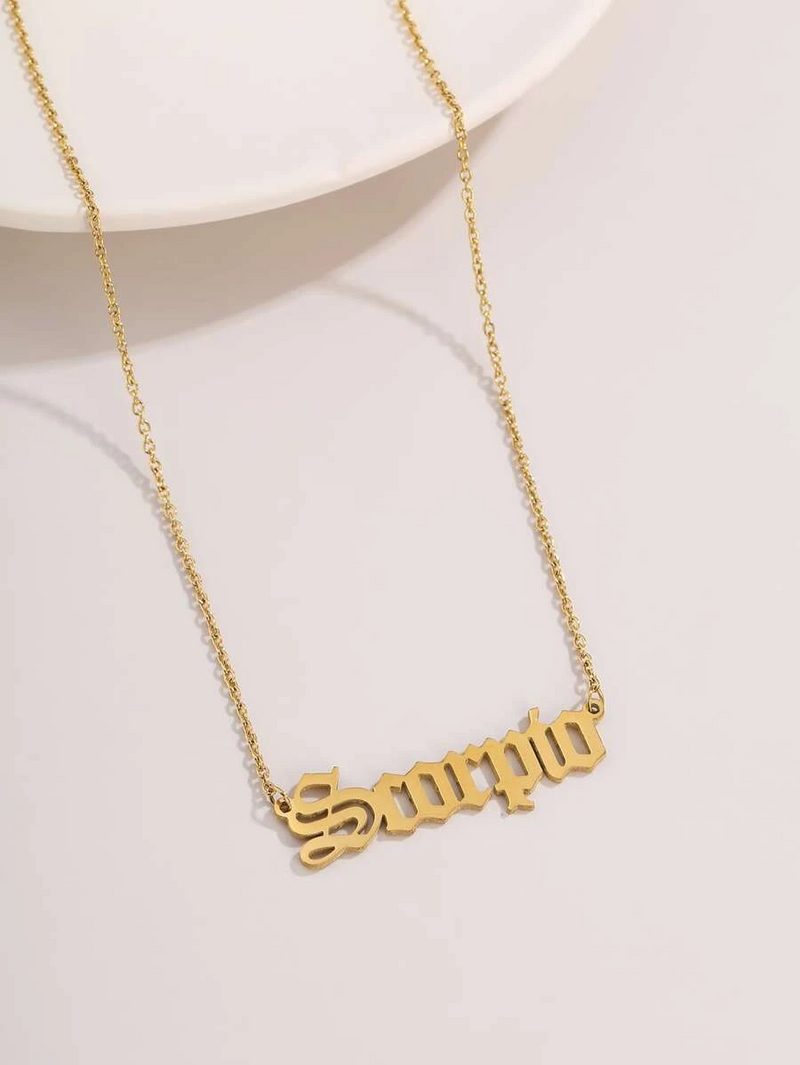 Necklaces With Names-Name Plate Necklace-My Name Necklace