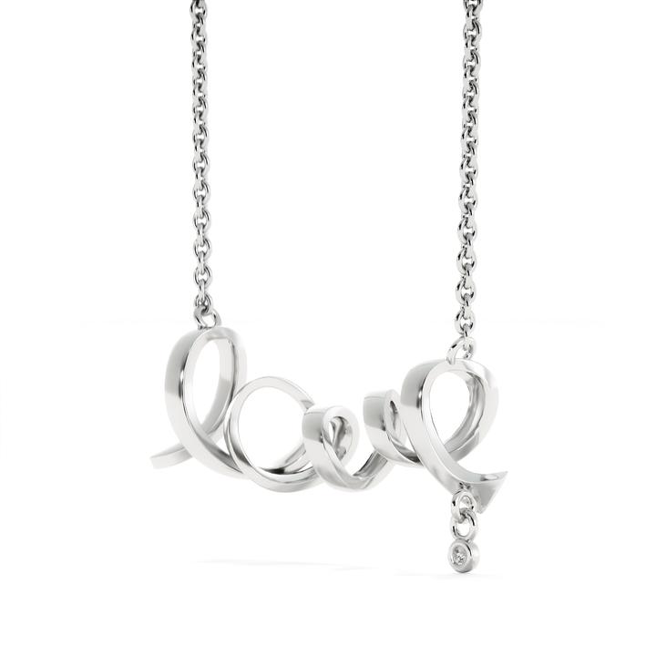 The Gorgeous Scripted LOVE Necklace With Husband TO Wife A Piece Of My Heart Message Card