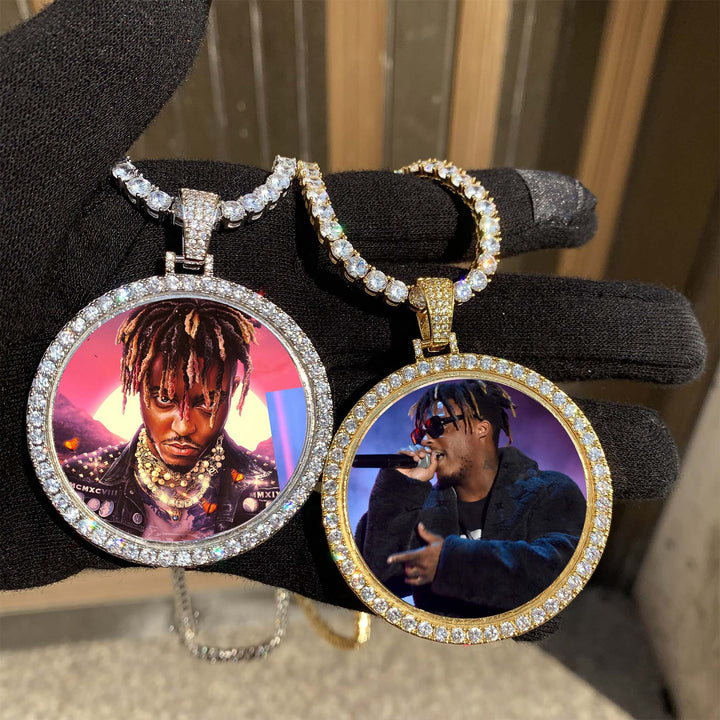 14k Gold Plated Personalized Memorial Necklace With Picture