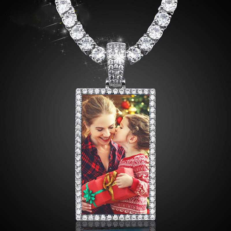 square pendant necklace