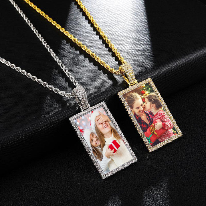 square pendant necklace