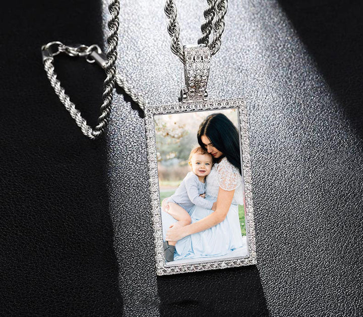 square pendant necklace