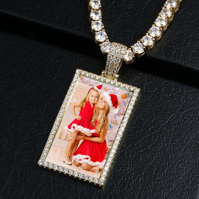 square pendant necklace