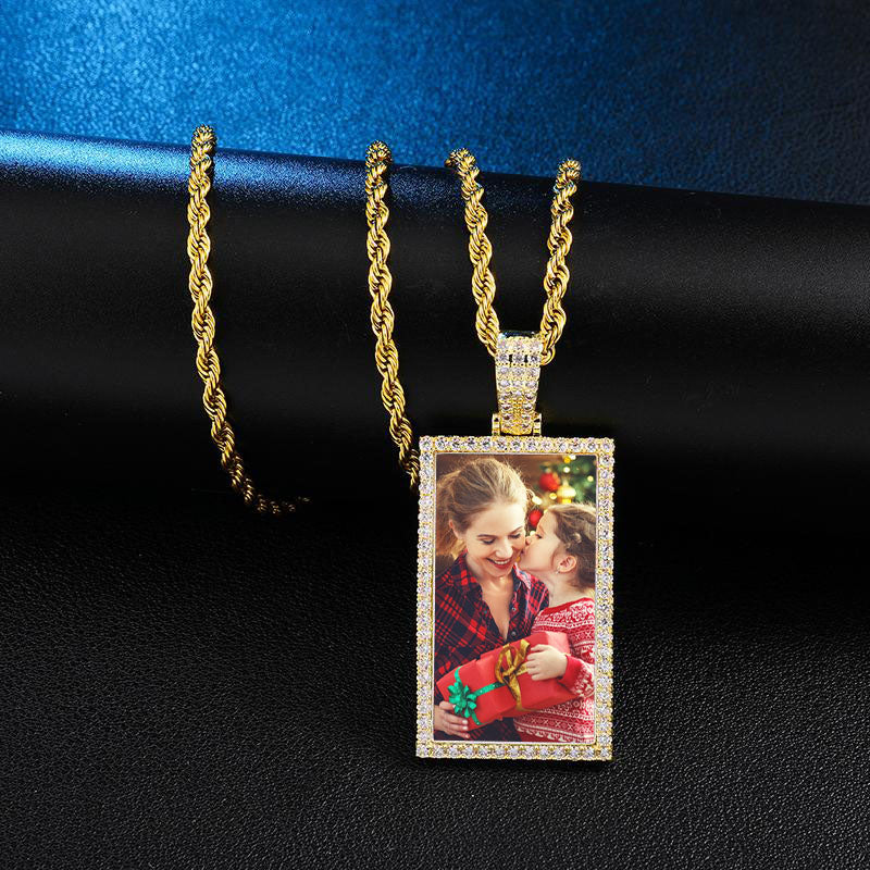 square pendant necklace