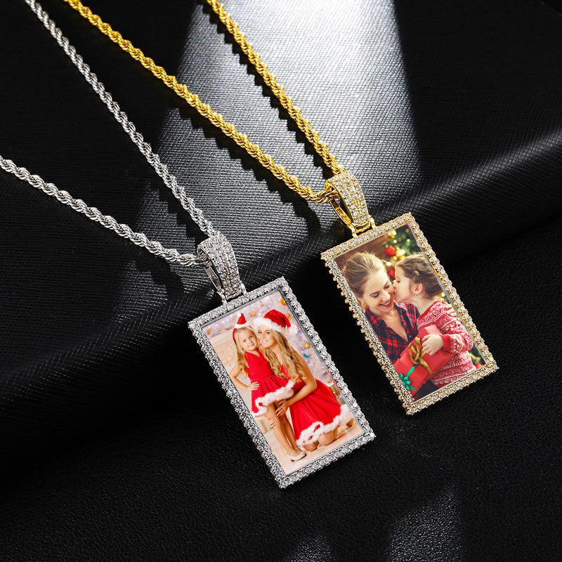 square pendant necklace