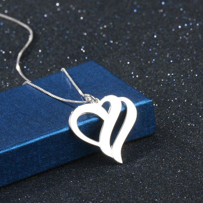 Heart Necklace With Name-Exclusive Mothers Day Gift For Mom