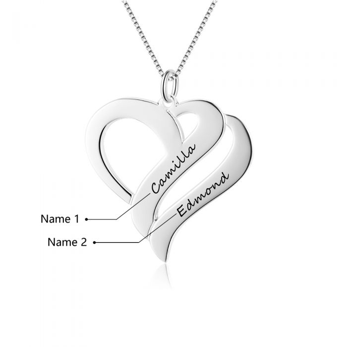 Heart Necklace With Name-Exclusive Mothers Day Gift For Mom