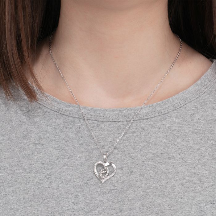 Personalized Heart Necklace- Birthstone & Name Engraved- Exclusive Mothers Day Gifts