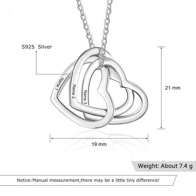 Personalized Gifts For Mom- Heart Shaped Necklace