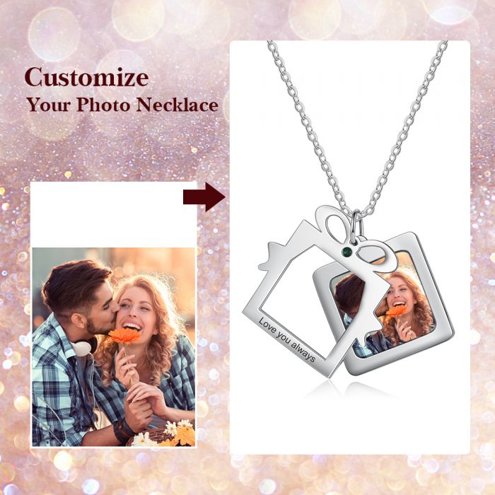 Personalized Photo Necklace With Picture Inside- Best Jewelry For Christmas Gifts