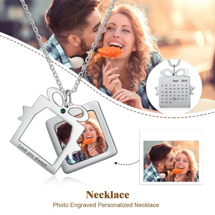 Personalized Photo Necklace With Picture Inside- Best Jewelry For Christmas Gifts