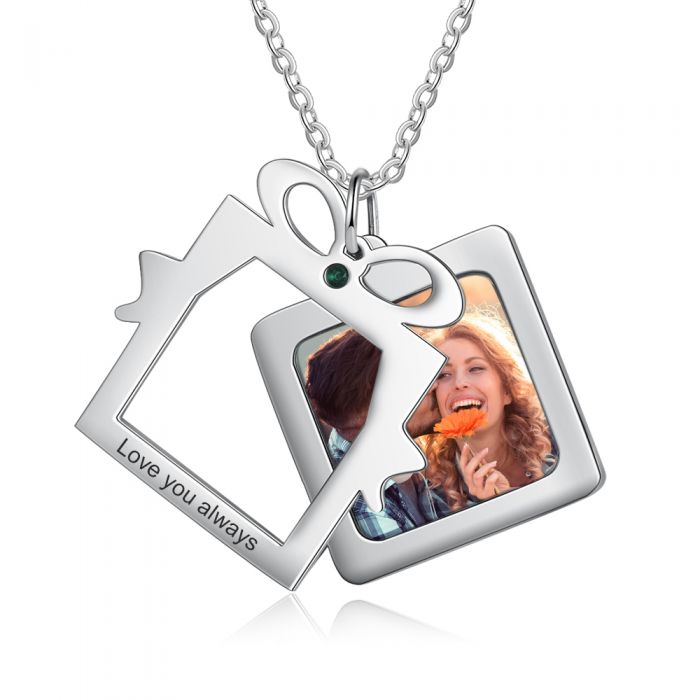 Personalized Photo Necklace With Picture Inside- Best Jewelry For Christmas Gifts