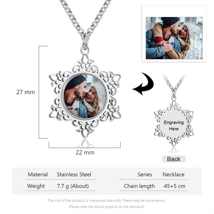 Photo Necklace for Christmas Gift-Necklace With Picture Inside