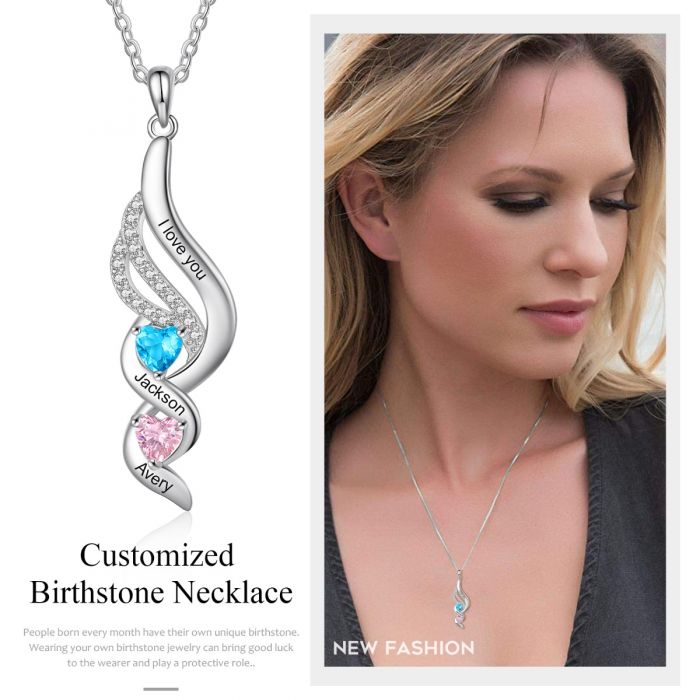 Customized Birthstone Necklace For Mom- Best Mothers Day Gifts