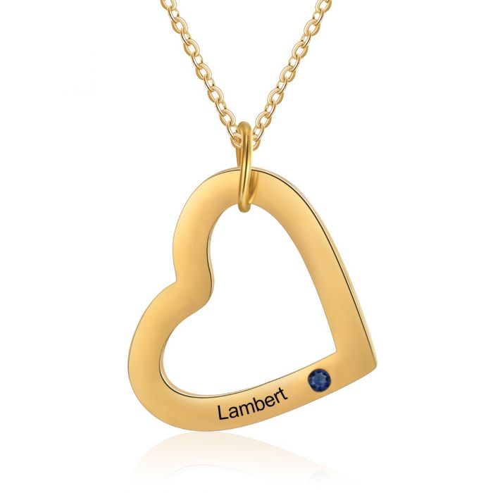 Personalized Multiple Heart Necklace-Valentines Gifts For Kids